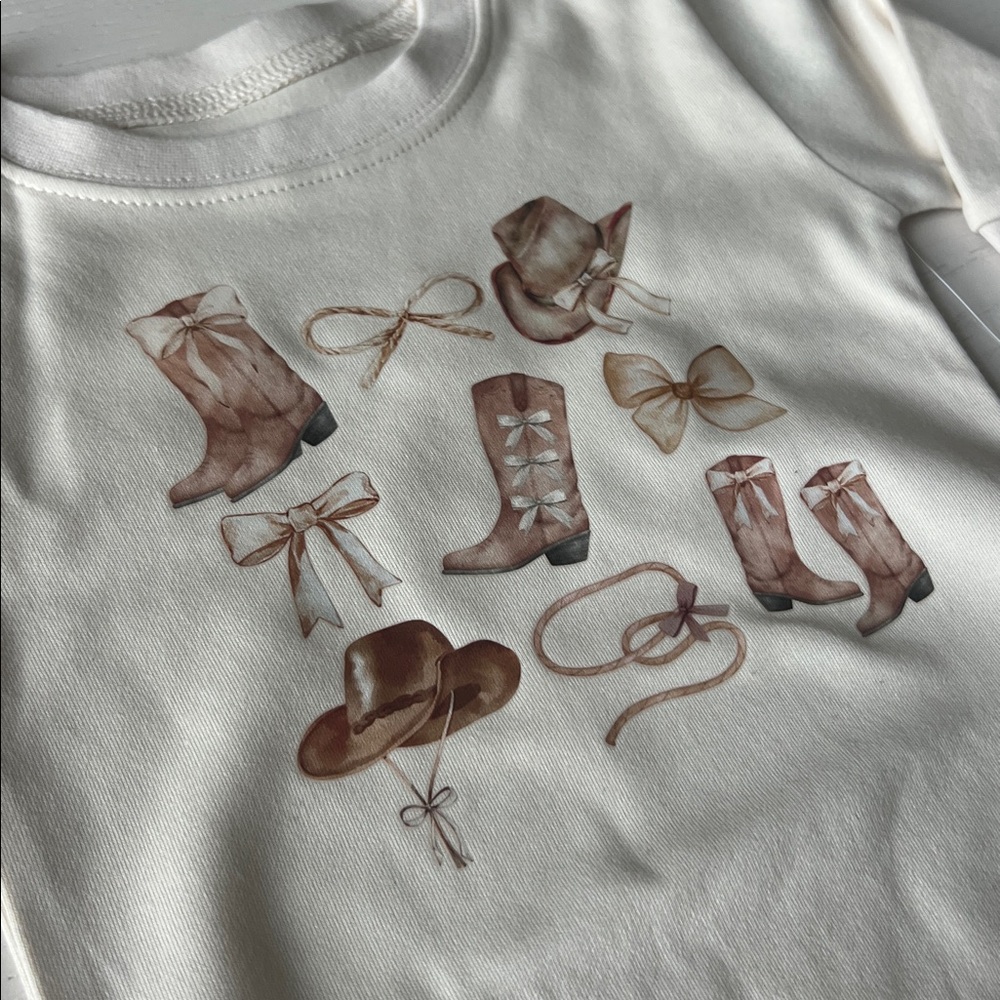 Sweet Wink Cowgirl Western Long Sleeve Bubble Romper 0-3 3-6 6-12 months - Picture 4 of 4